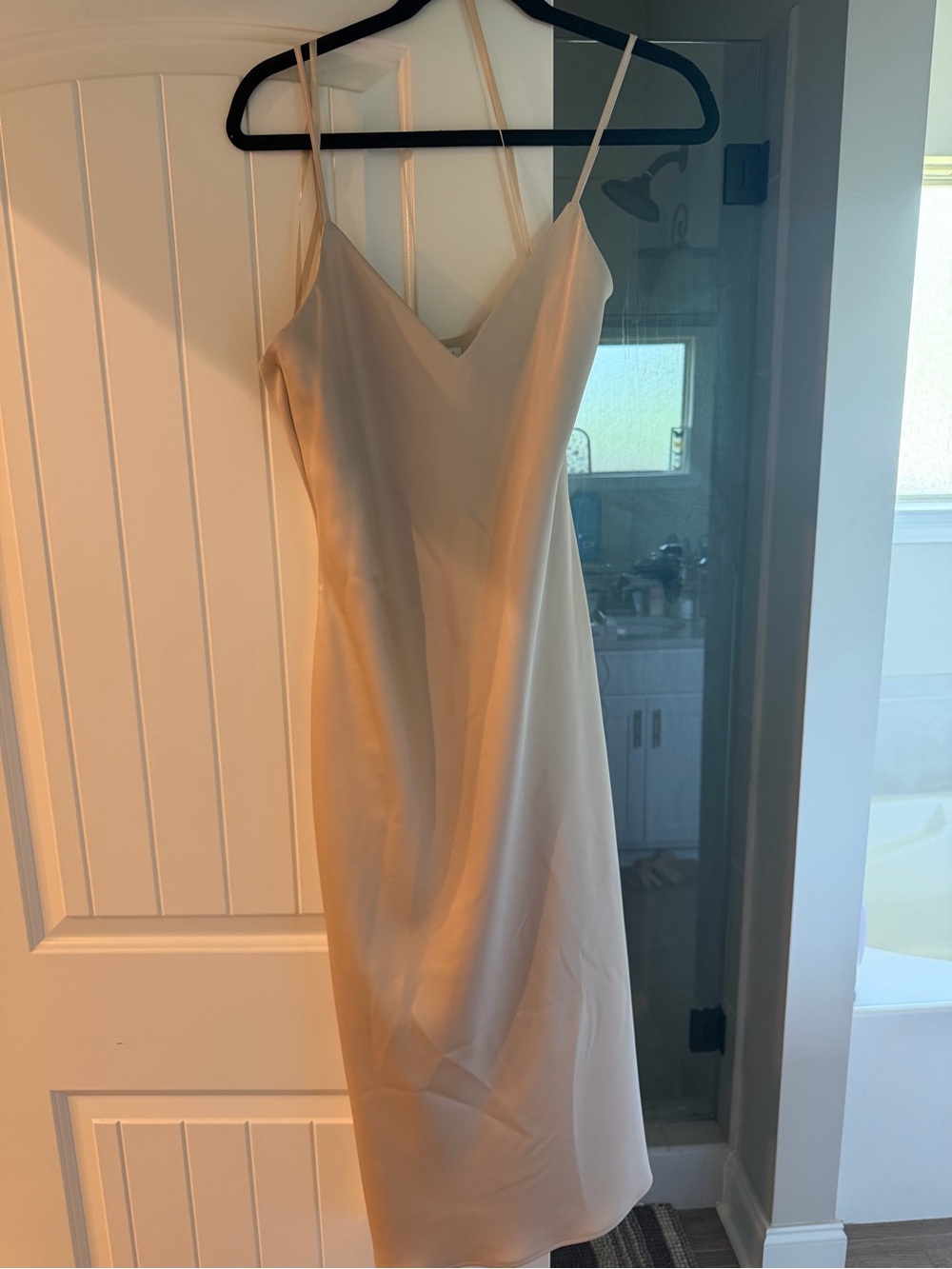 Gianni Bini Cream Slip Midi Dress